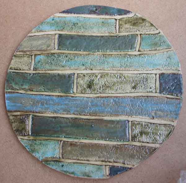 Галя ЛУЦКАЯ - Без названия. Шамот, глазурь, D 27, 2008