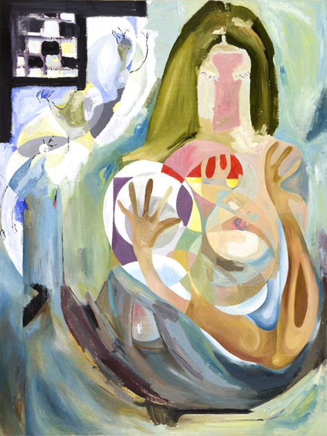 Мария ВАНЖУЛА РЯБОВА - Обнимать мечту, 2009, х.,м.,темп., 80х60