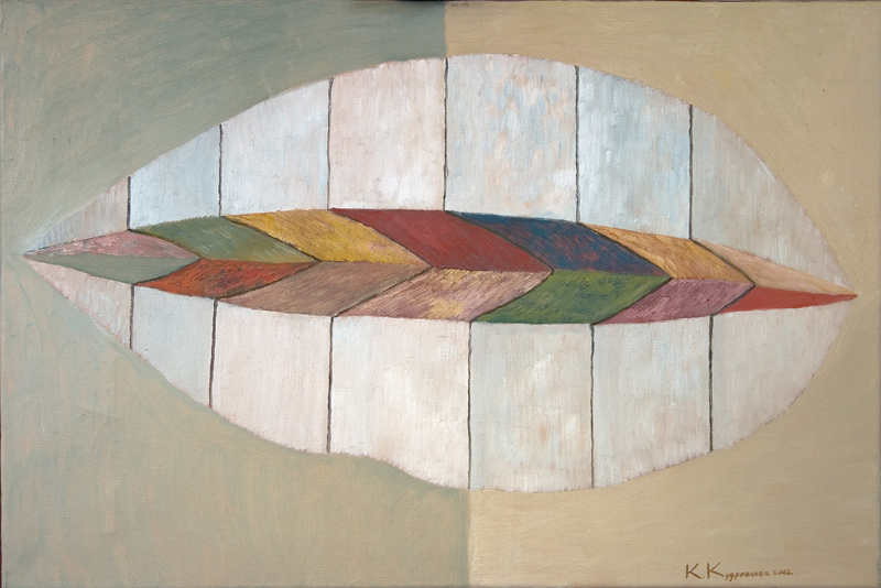 Екатерина КУДРЯВЦЕВА - Сердцевина листа. 2002, х.,м., 60х90