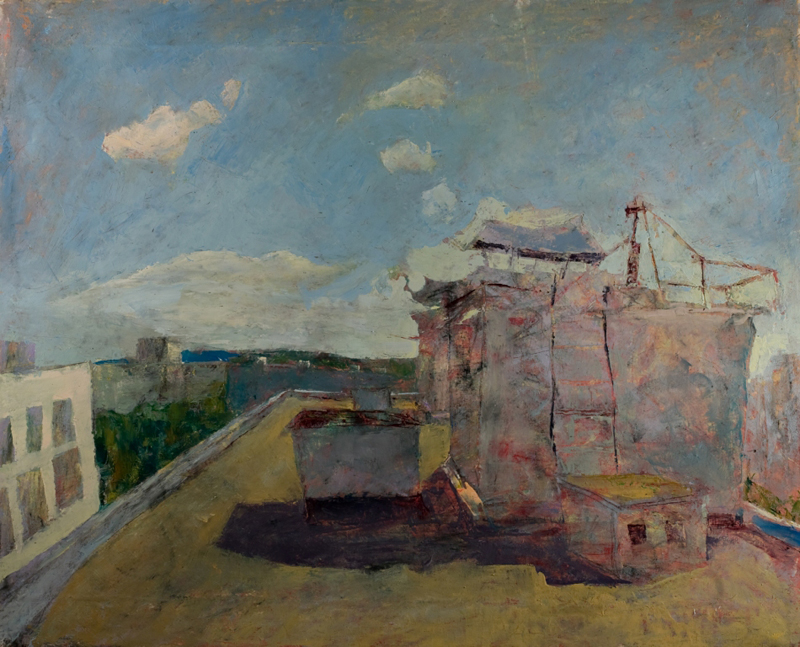 ДУРЕНЬ (Алексей Петров) - Крыша. 2000, х.,м., 70х86