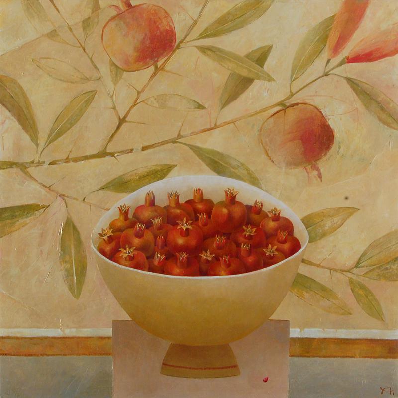 Алёна ЧЁРНАЯ - Фреска. 2012, х.,м., 100х100