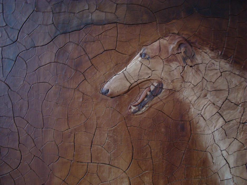 Ваагн ДАЯН, Карен ДАЯН - Карен Даян. Борзая после бегов. 2011, глина, масло, 70х92
