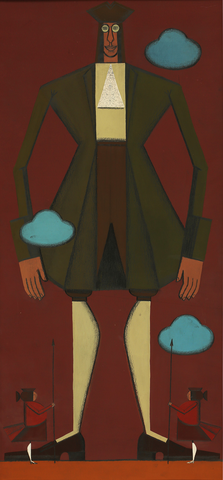 Нина ГУРЬЕВА - Приключения Гулливера 1. 2010, картон, темпера, акварельный и графитный карандаш, 80х37
