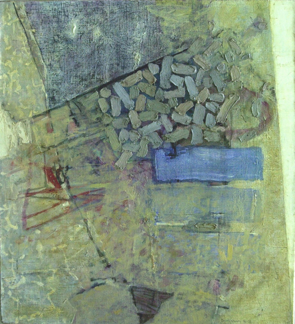 Сергей БРЮХАНОВ - Земля и краска-3. х.,м.,100х90, 2001г.