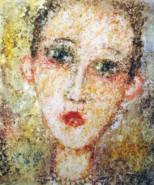 Алексей КАЗАЧЕНКО - Портрет девушки 2005, 58х48,5 бум., х., см. техника